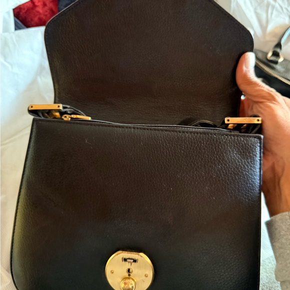 MCM Black and Gold Shoulder Bag - Picture 6 of 8